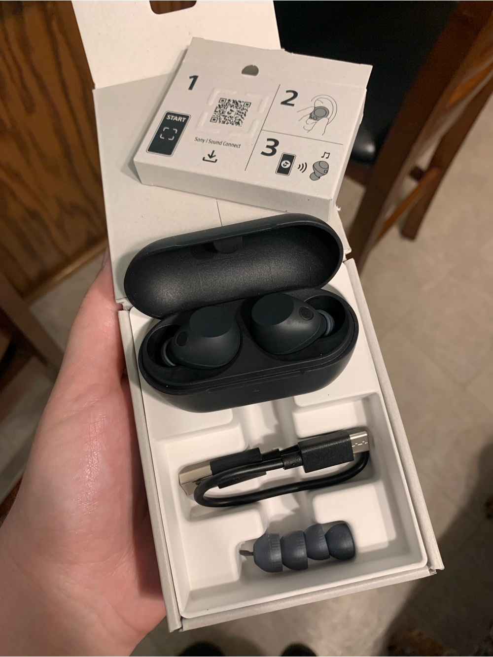 Sony WF-C710N Black True Wireless Noise Cancelling Earbuds with Charging Case